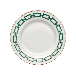 Ginori Catene Emerald Dessert Plate - 7.75"